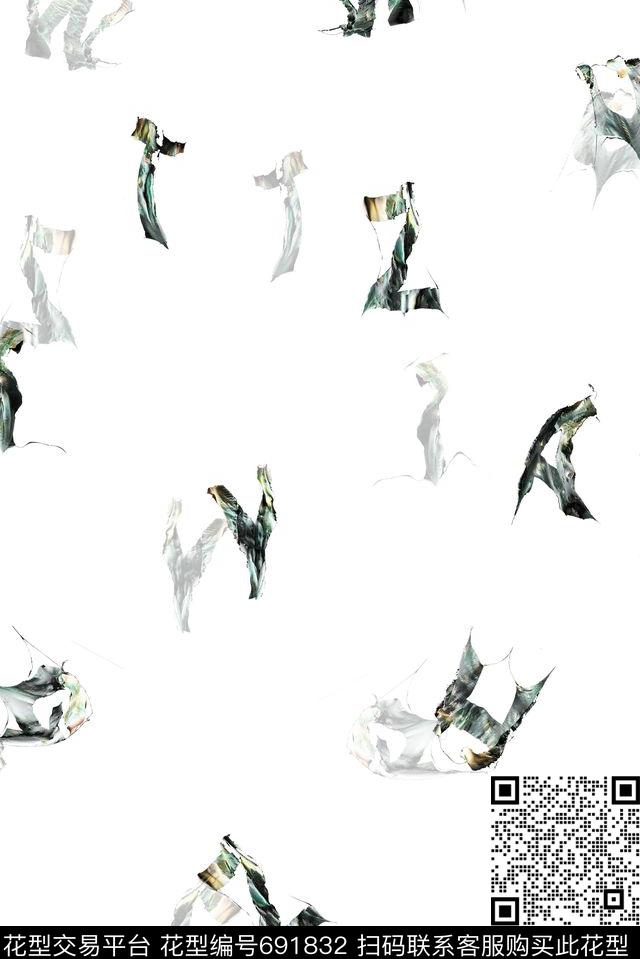 商务休闲男装抽象数码印花华亿平台下载（图片编号: 691832） - 瓦栏（Walan）