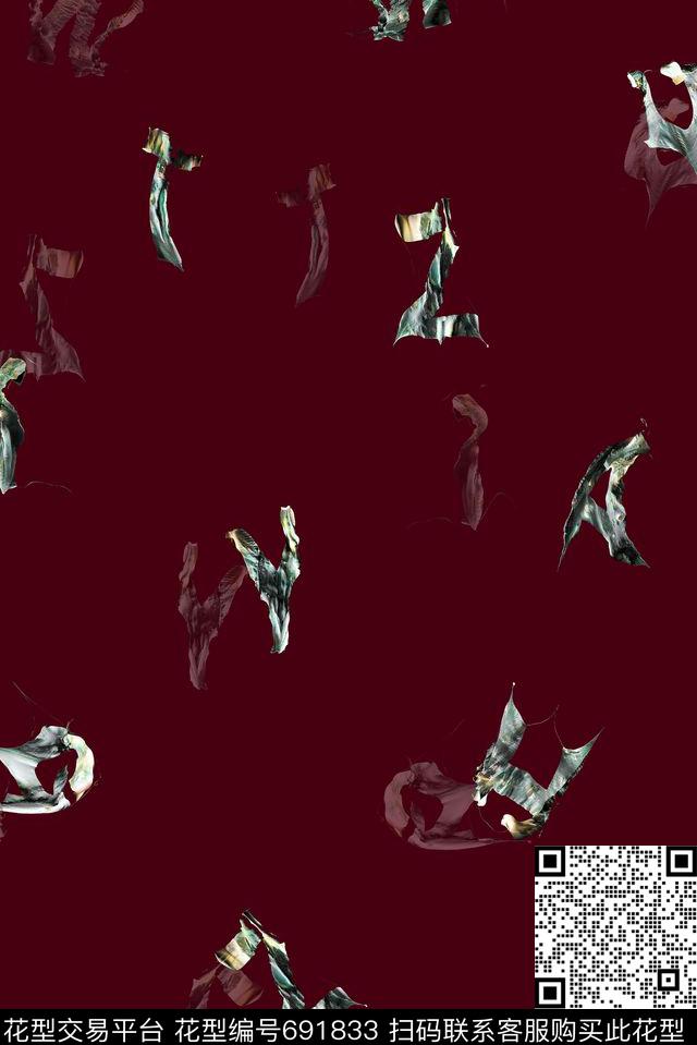 商务休闲男装抽象数码印花华亿平台下载（图片编号: 691833） - 瓦栏（Walan）