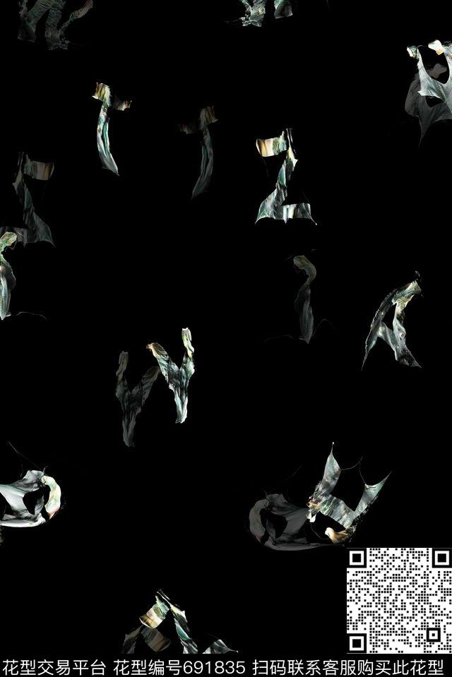 商务休闲男装抽象数码印花华亿平台下载（图片编号: 691835） - 瓦栏（Walan）