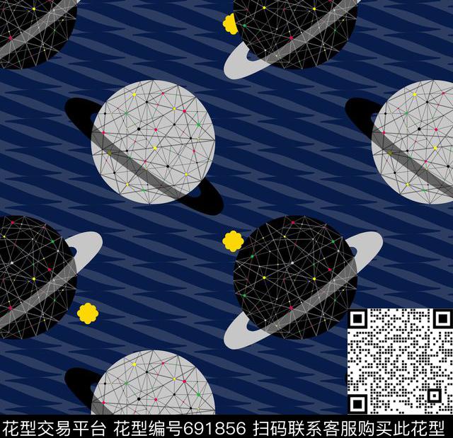 宇宙传统印花华亿平台下载（图片编号: 691856） - 瓦栏（Walan）