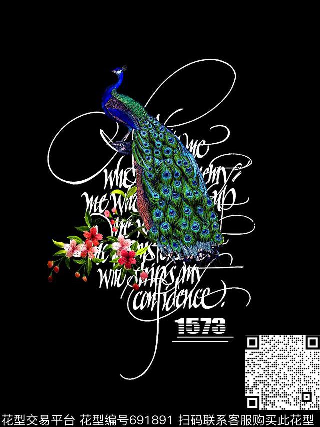 男装花鸟男装T恤男装卫衣数码印花华亿平台下载（图片编号: 691891） - 瓦栏（Walan）