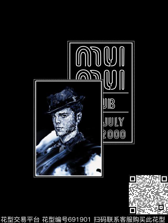 潮男定位华亿平台适用于t恤卫衣华亿平台数码印花华亿平台下载（图片编号: 691901） - 瓦栏（Walan）