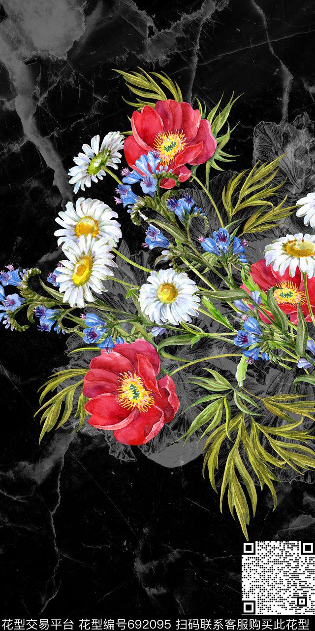 定位黑白彩色数码印花华亿平台下载（图片编号: 692095） - 瓦栏（Walan）