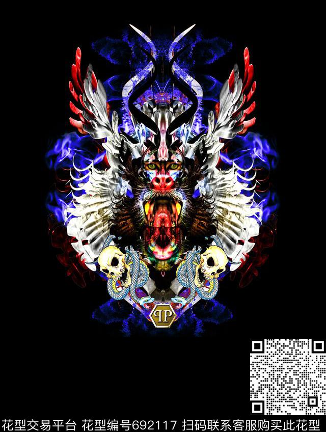 philippplein菲利普普狒狒动物数码印花华亿平台下载（图片编号: 692117） - 瓦栏（Walan）