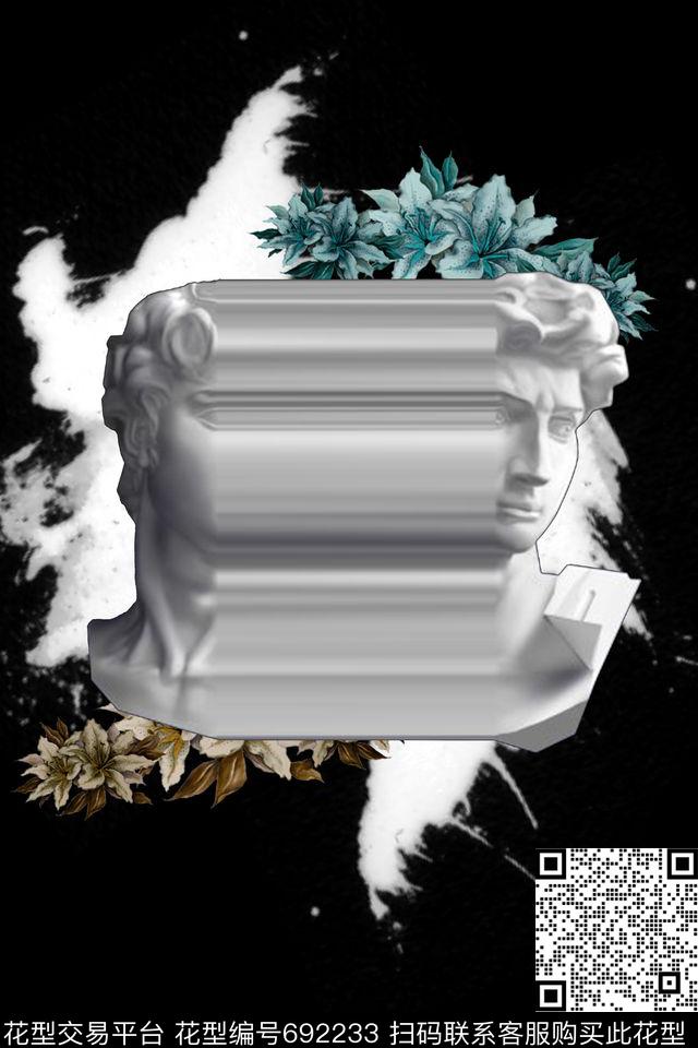 男装石膏传统印花华亿平台下载（图片编号: 692233） - 瓦栏（Walan）