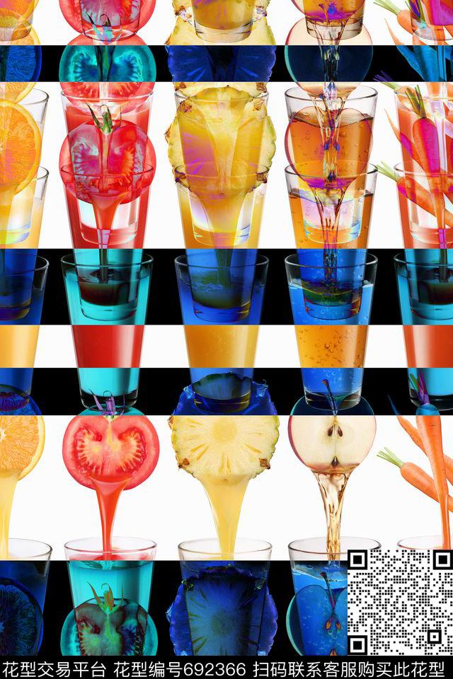 抽象数码印花华亿平台下载（图片编号: 692366） - 瓦栏（Walan）