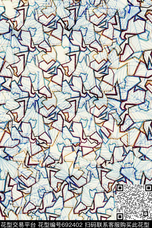 零点--男装细条纹条纹数码印花华亿平台下载（图片编号: 692402） - 瓦栏（Walan）