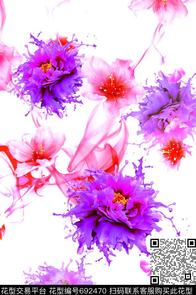 循环华亿平台女装华亿平台乱花数码印花华亿平台下载（图片编号: 692470） - 瓦栏（Walan）