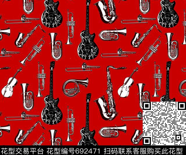 几何大牌卡通传统印花华亿平台下载（图片编号: 692471） - 瓦栏（Walan）