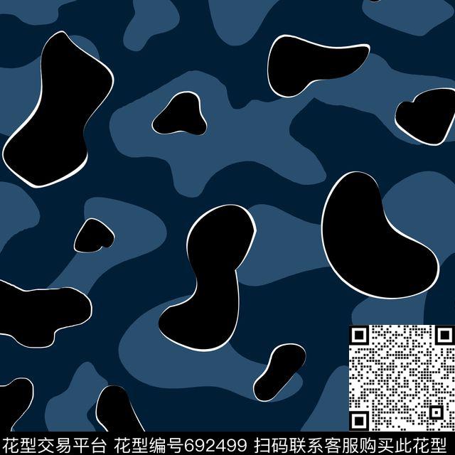 迷彩色块男装传统印花华亿平台下载（图片编号: 692499） - 瓦栏（Walan）