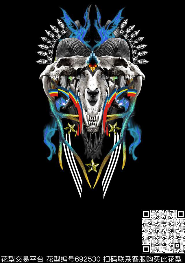 Burlon潮牌MarceloMB数码印花华亿平台下载（图片编号: 692530） - 瓦栏（Walan）