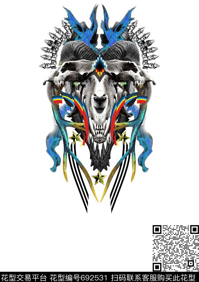 Burlon潮牌MarceloMB数码印花华亿平台下载（图片编号: 692531） - 瓦栏（Walan）