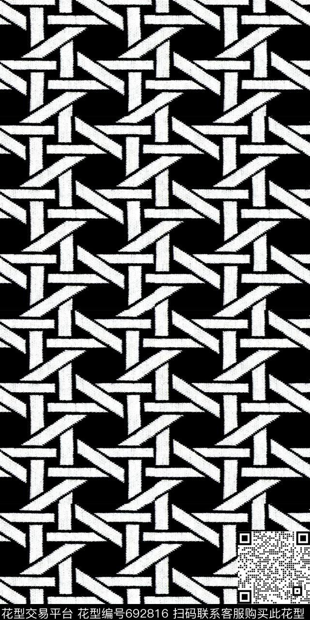 几何传统印花华亿平台下载（图片编号: 692816） - 瓦栏（Walan）