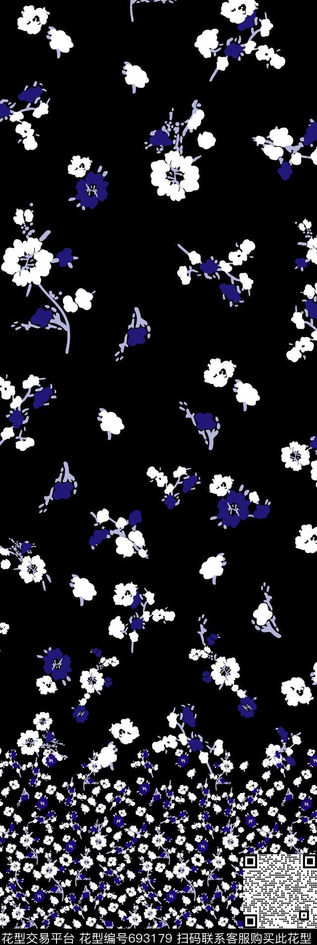 花朵花卉传统印花华亿平台下载（图片编号: 693179） - 瓦栏（Walan）