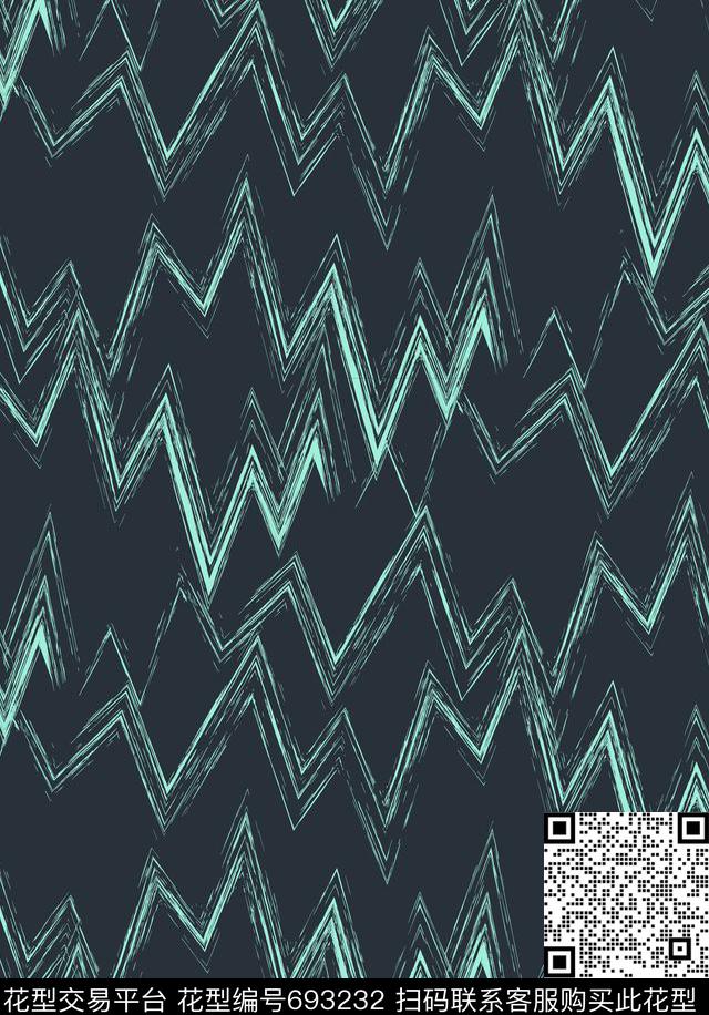 波浪条纹横条条子传统印花华亿平台下载（图片编号: 693232） - 瓦栏（Walan）