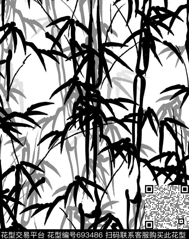 山水画民族风中国风传统印花华亿平台下载（图片编号: 693486） - 瓦栏（Walan）