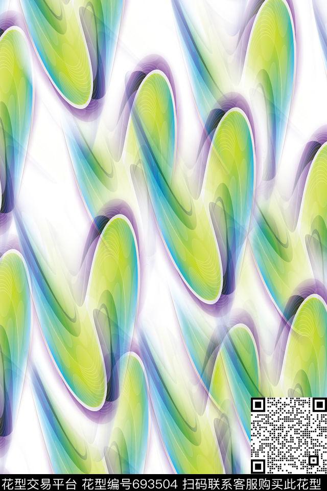 炫彩抽象纹理数码印花华亿平台下载（图片编号: 693504） - 瓦栏（Walan）