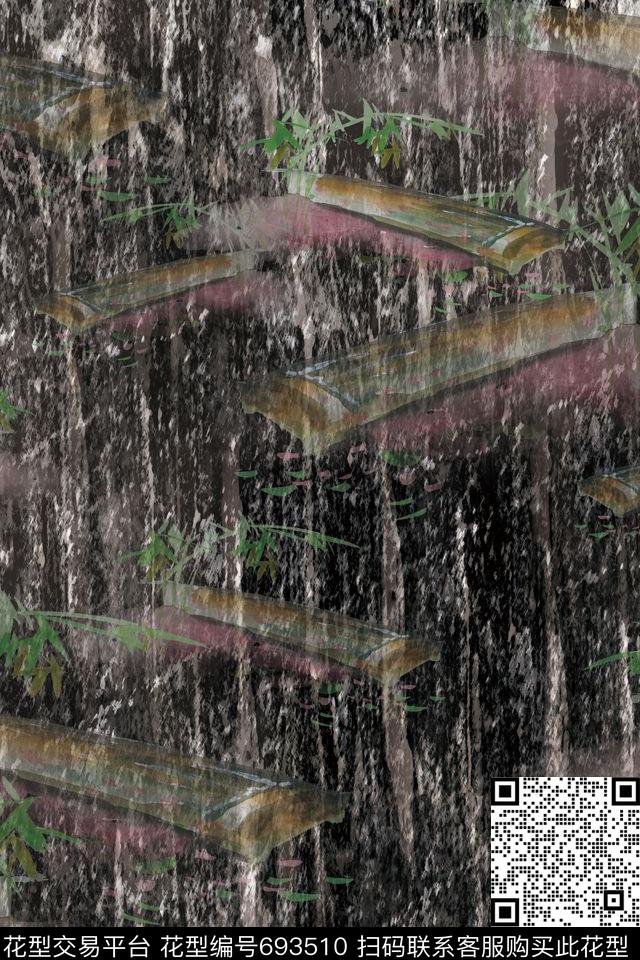 纹理笔触大理石数码印花华亿平台下载（图片编号: 693510） - 瓦栏（Walan）