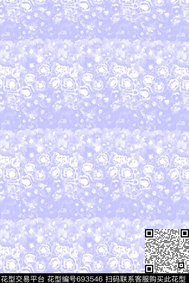 手绘花海、素雅、清新数码印花华亿平台下载（图片编号: 693546） - 瓦栏（Walan）