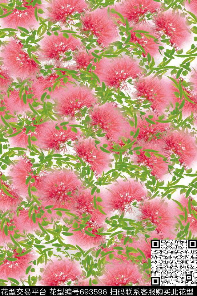 小碎花花朵花卉数码印花华亿平台下载（图片编号: 693596） - 瓦栏（Walan）