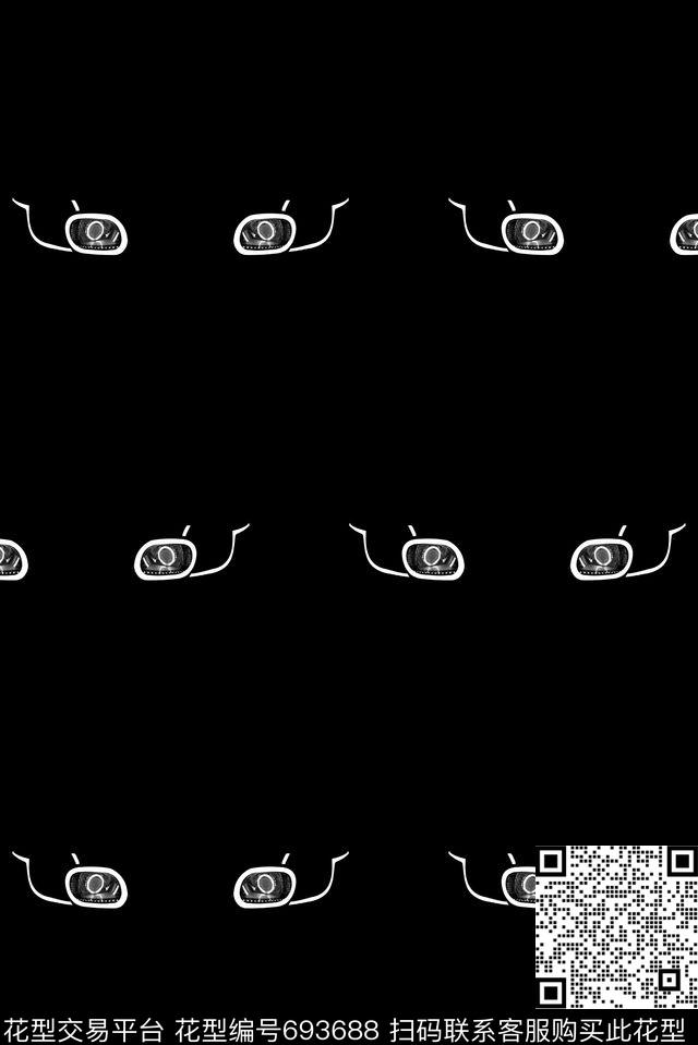 男装车灯眼镜传统印花华亿平台下载（图片编号: 693688） - 瓦栏（Walan）