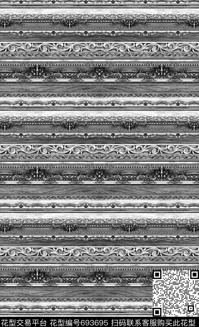 民族宫廷男装数码印花华亿平台下载（图片编号: 693695） - 瓦栏（Walan）