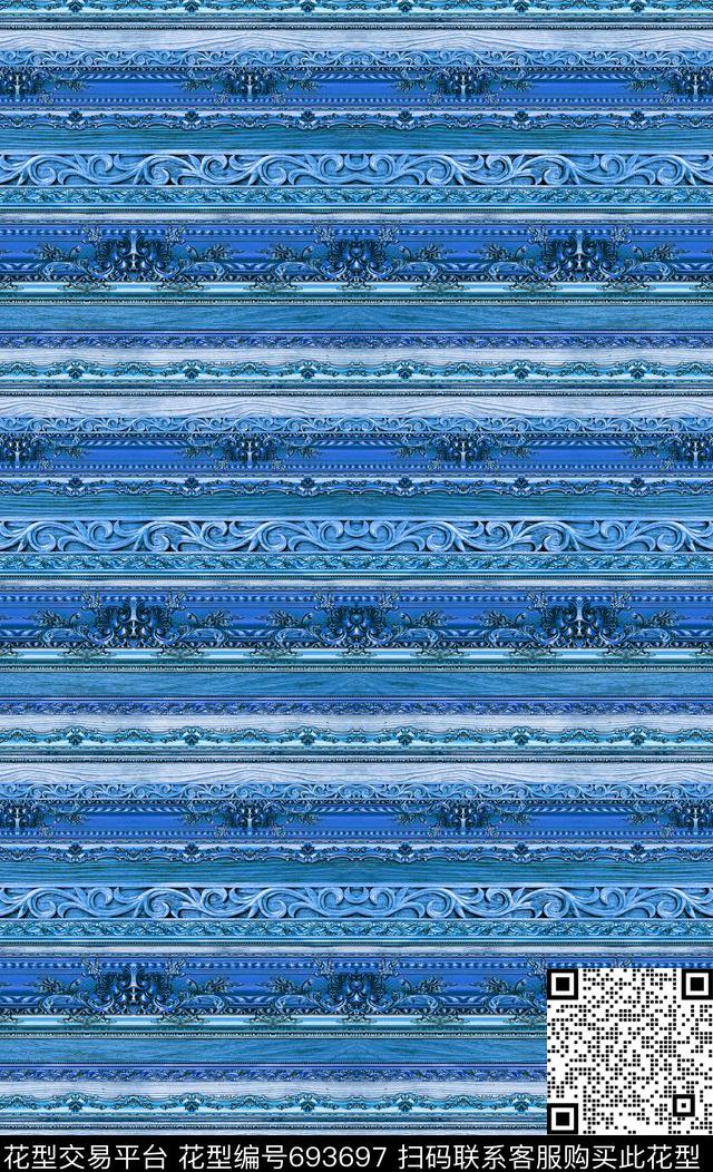 民族宫廷男装数码印花华亿平台下载（图片编号: 693697） - 瓦栏（Walan）