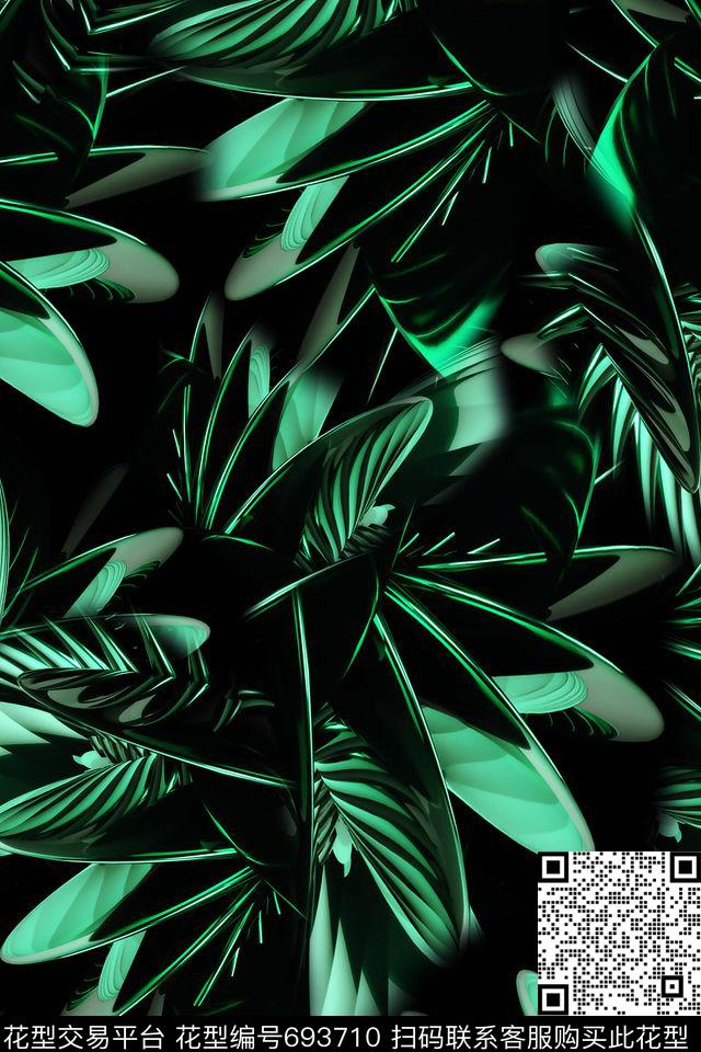 抽象金属肌理数码印花华亿平台下载（图片编号: 693710） - 瓦栏（Walan）