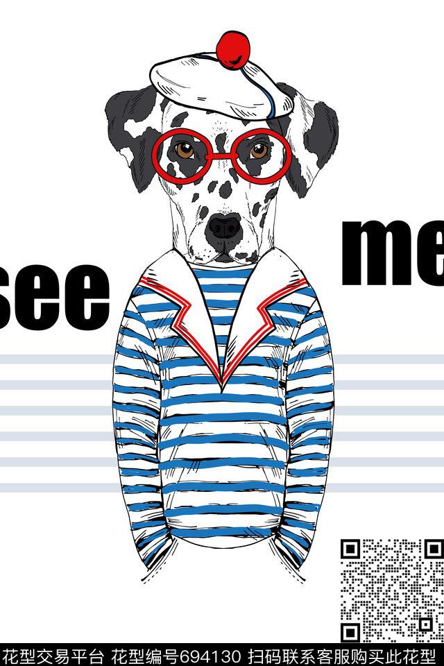 男装卡通动物传统印花华亿平台下载（图片编号: 694130） - 瓦栏（Walan）