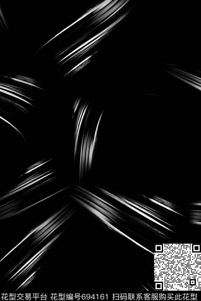 抽象线条光束数码印花华亿平台下载（图片编号: 694161） - 瓦栏（Walan）