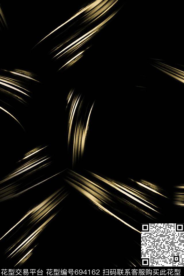 抽象线条光束数码印花华亿平台下载（图片编号: 694162） - 瓦栏（Walan）