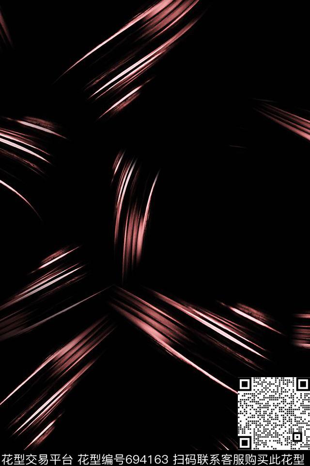 抽象线条光束数码印花华亿平台下载（图片编号: 694163） - 瓦栏（Walan）