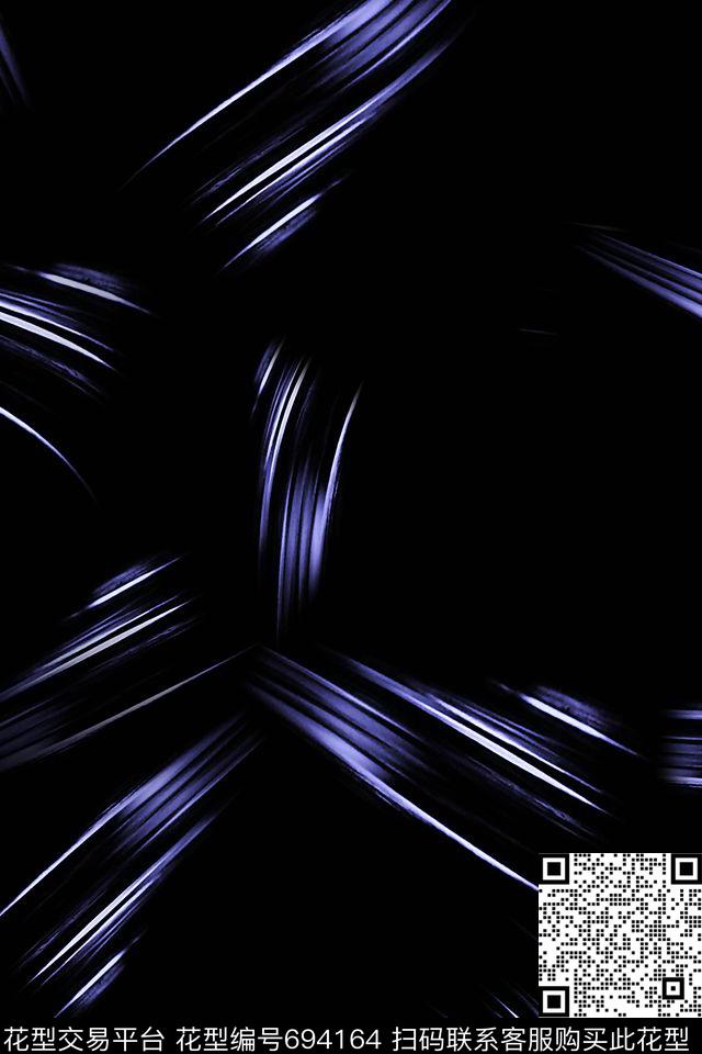 抽象线条光束数码印花华亿平台下载（图片编号: 694164） - 瓦栏（Walan）