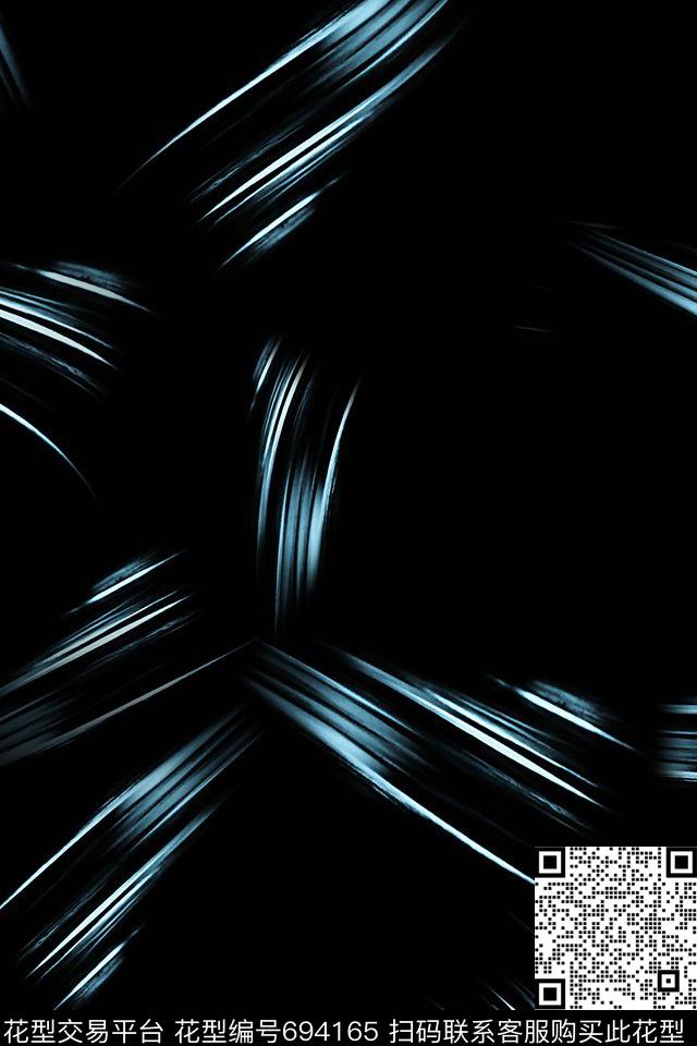 抽象线条光束数码印花华亿平台下载（图片编号: 694165） - 瓦栏（Walan）