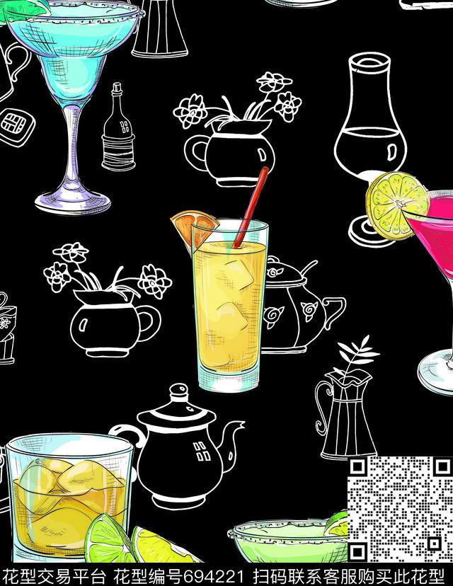 休闲水果插画传统印花华亿平台下载（图片编号: 694221） - 瓦栏（Walan）