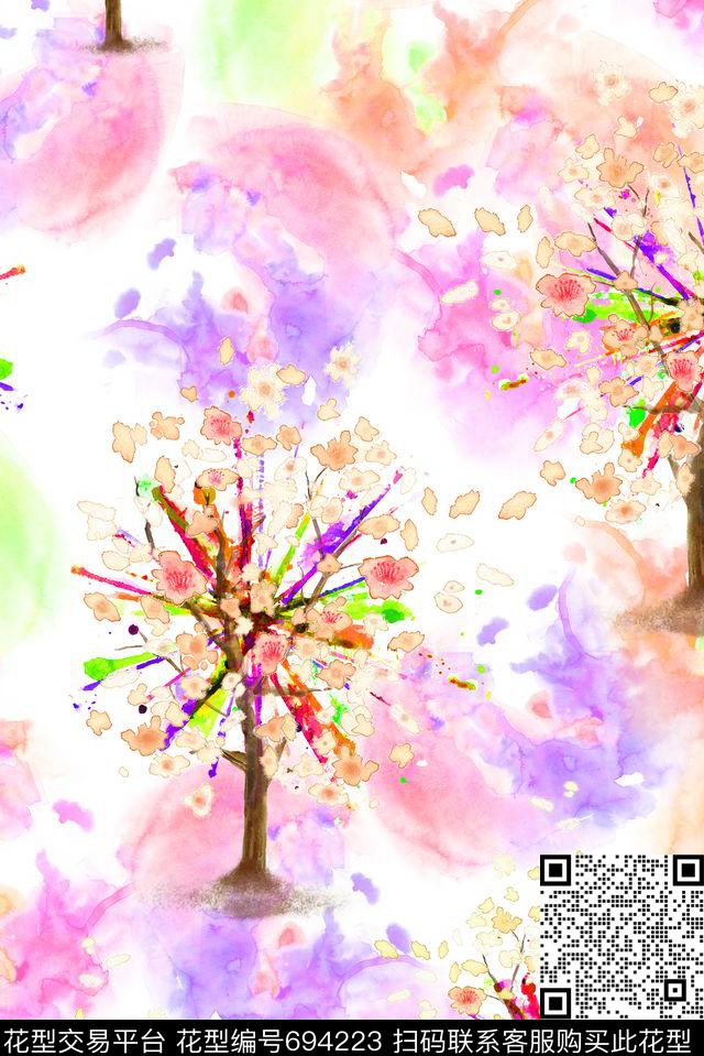树枝零点--女装零点--家纺数码印花华亿平台下载（图片编号: 694223） - 瓦栏（Walan）