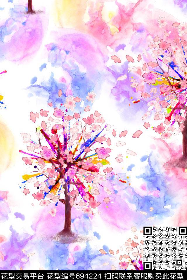 树枝零点--女装零点--家纺数码印花华亿平台下载（图片编号: 694224） - 瓦栏（Walan）