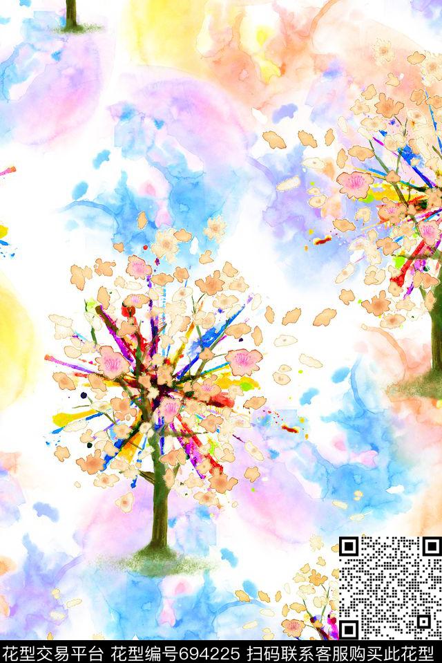 树枝零点--女装零点--家纺数码印花华亿平台下载（图片编号: 694225） - 瓦栏（Walan）