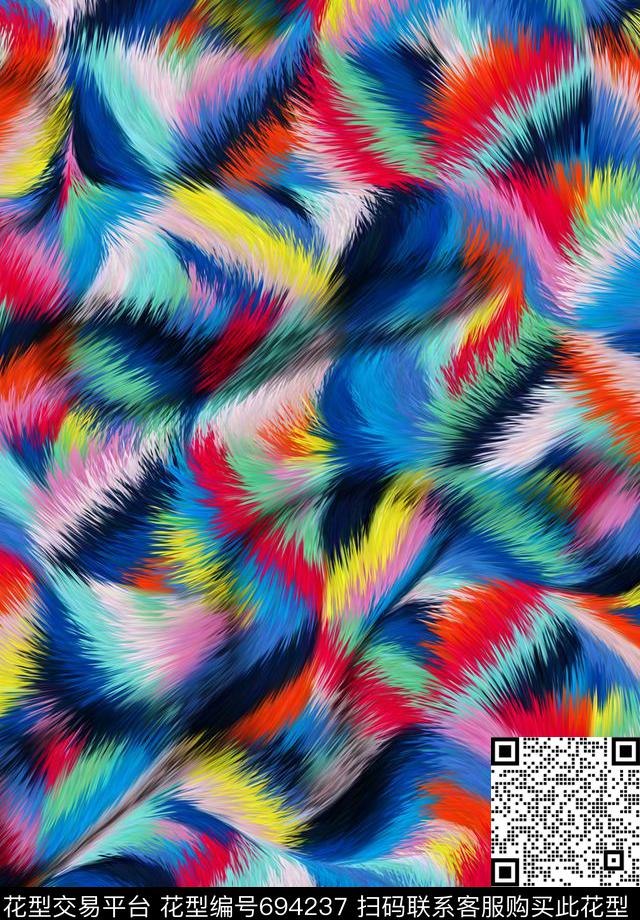 纹理秋冬布纹数码印花华亿平台下载（图片编号: 694237） - 瓦栏（Walan）