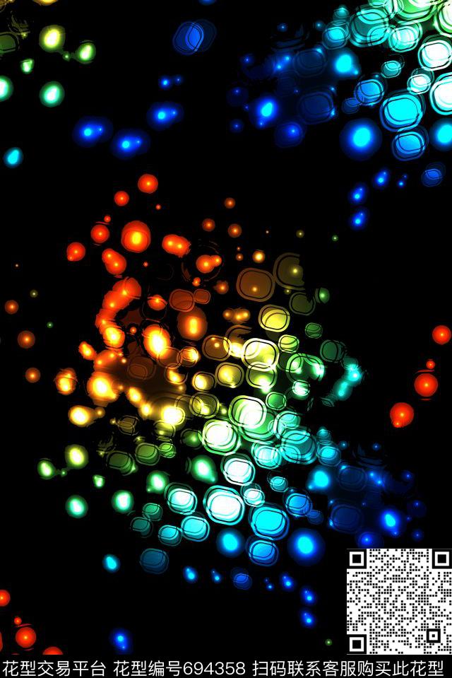 圆圈点点东南亚数码印花华亿平台下载（图片编号: 694358） - 瓦栏（Walan）