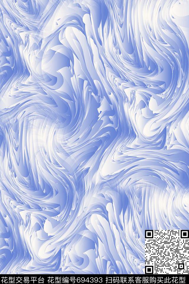 不规则几何色彩肌理几何数码印花华亿平台下载（图片编号: 694393） - 瓦栏（Walan）