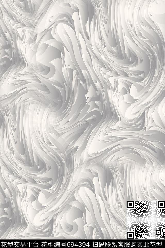 不规则几何色彩肌理几何数码印花华亿平台下载（图片编号: 694394） - 瓦栏（Walan）