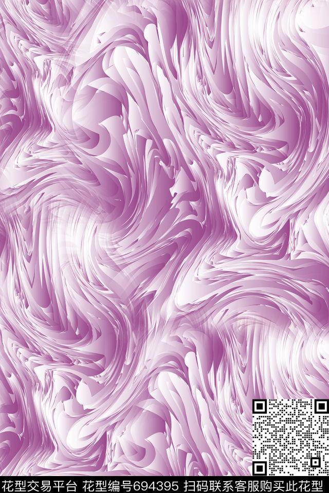 不规则几何色彩肌理几何数码印花华亿平台下载（图片编号: 694395） - 瓦栏（Walan）