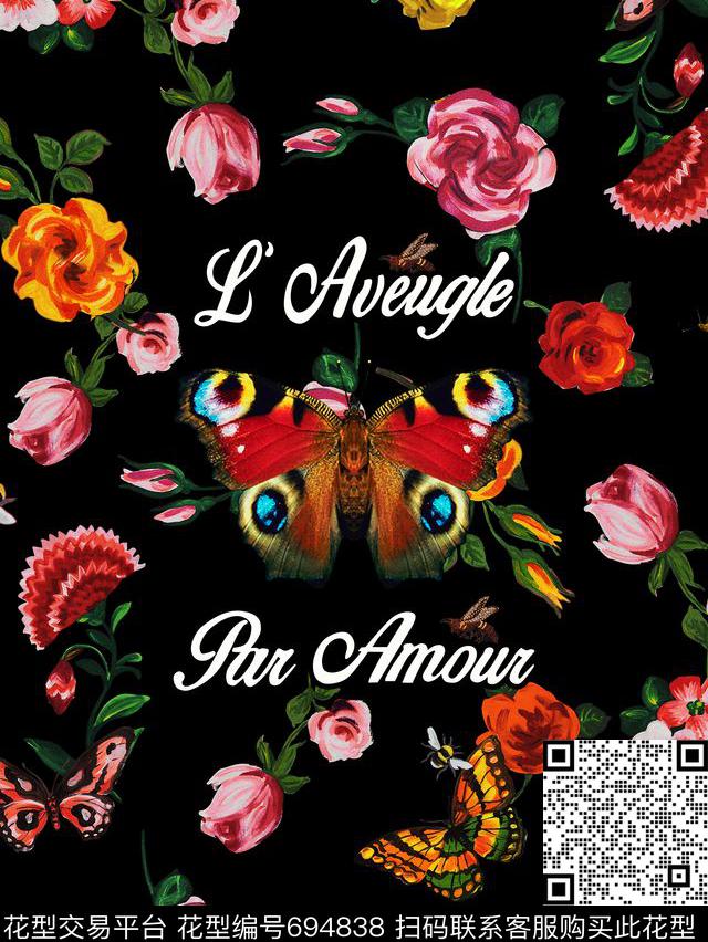 古驰GUCCI花朵数码印花华亿平台下载（图片编号: 694838） - 瓦栏（Walan）