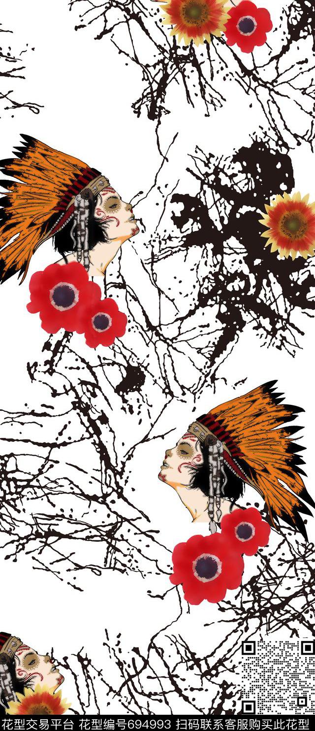 莫妮卡-女装华亿平台数码印花华亿平台下载（图片编号: 694993） - 瓦栏（Walan）