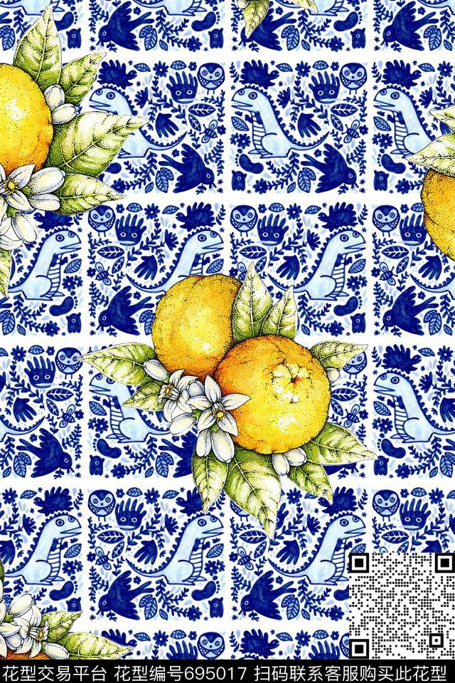 大牌水果女装数码印花华亿平台下载（图片编号: 695017） - 瓦栏（Walan）