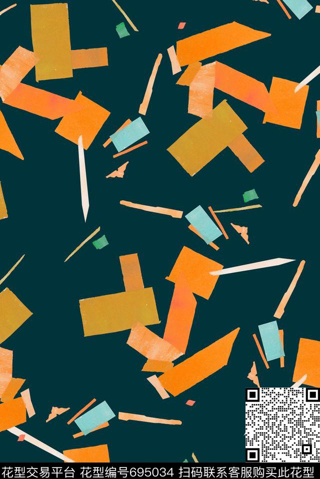 几何女装男装传统印花华亿平台下载（图片编号: 695034） - 瓦栏（Walan）