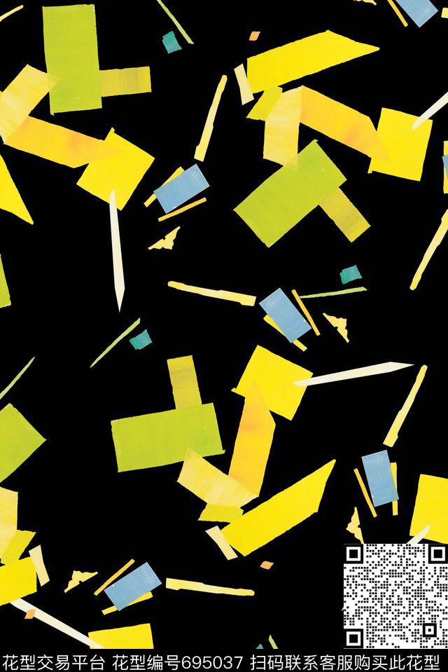 几何女装男装传统印花华亿平台下载（图片编号: 695037） - 瓦栏（Walan）