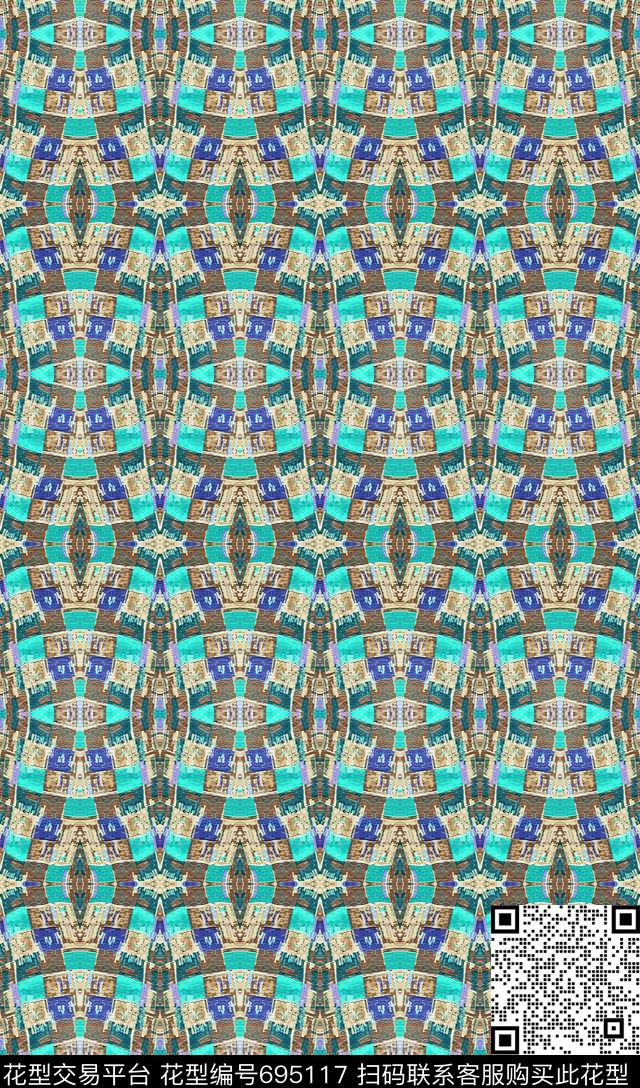 迷彩图案条纹混搭几何炫彩数码印花华亿平台下载（图片编号: 695117） - 瓦栏（Walan）