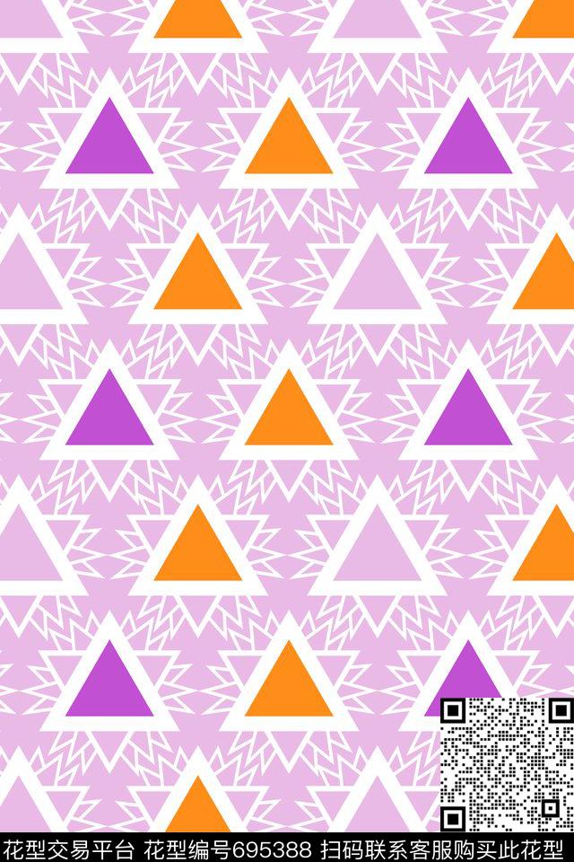 几何三角形男装传统印花华亿平台下载（图片编号: 695388） - 瓦栏（Walan）